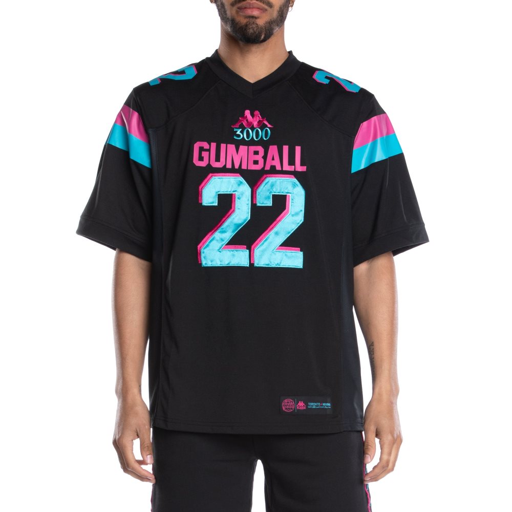 Kappa 222 Banda Gumball Glend Football Jersey Black | IG3708629
