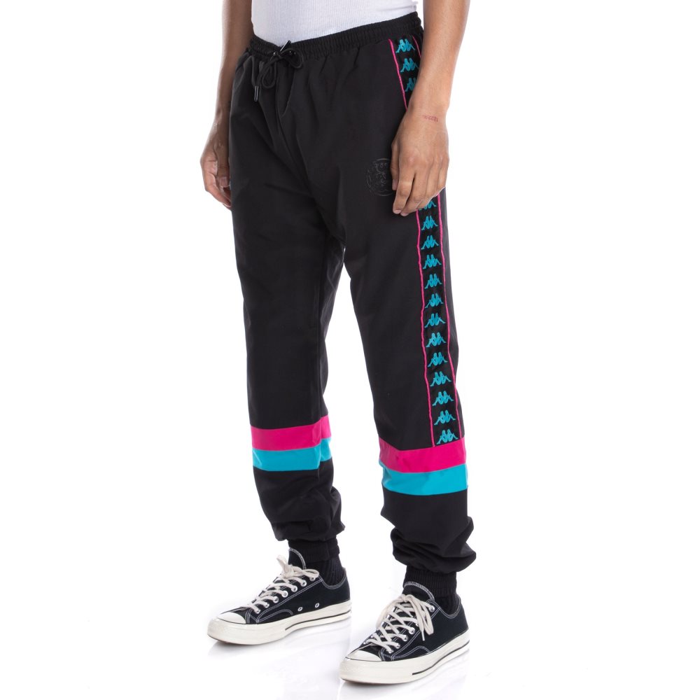 Kappa 222 Banda Gumball Govel Track Pants Black | LV6702149