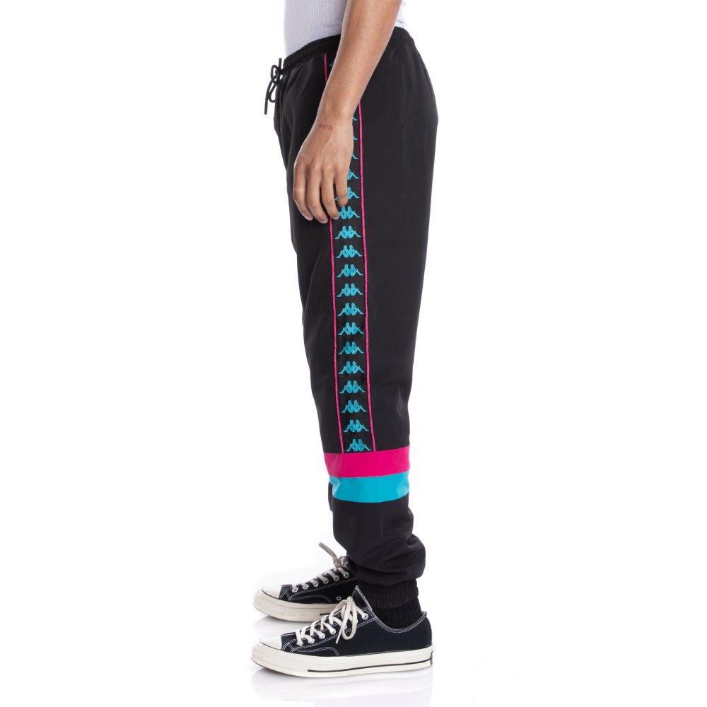 Kappa 222 Banda Gumball Govel Track Pants Black | LV6702149