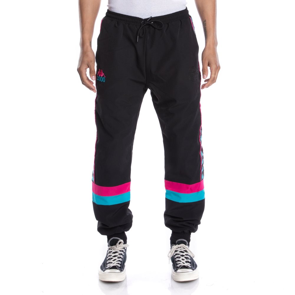 Kappa 222 Banda Gumball Govel Track Pants Black | LV6702149