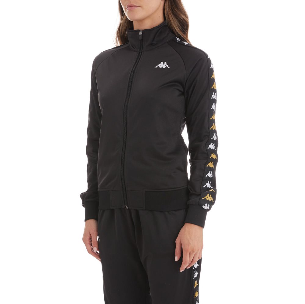 Kappa 222 Banda Hatillo Track Jackets Black | ND4589672