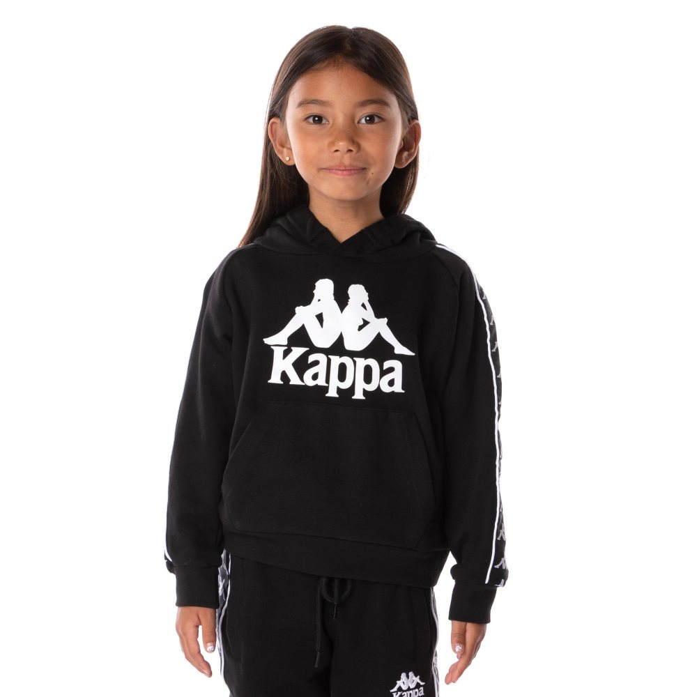 Kappa 222 Banda Hurtado 2 Hoodie Black | BA9472105