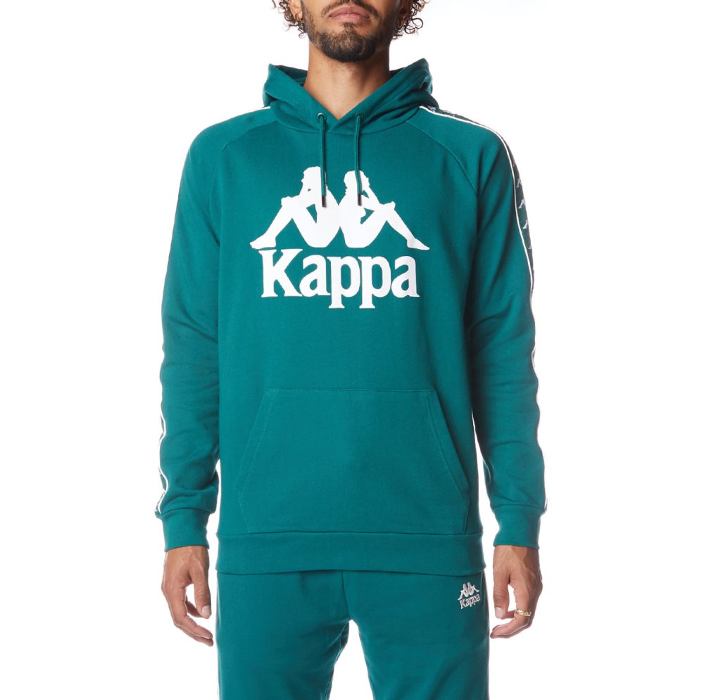 Kappa 222 Banda Hurtado 2 Hoodie Green | XI6872031