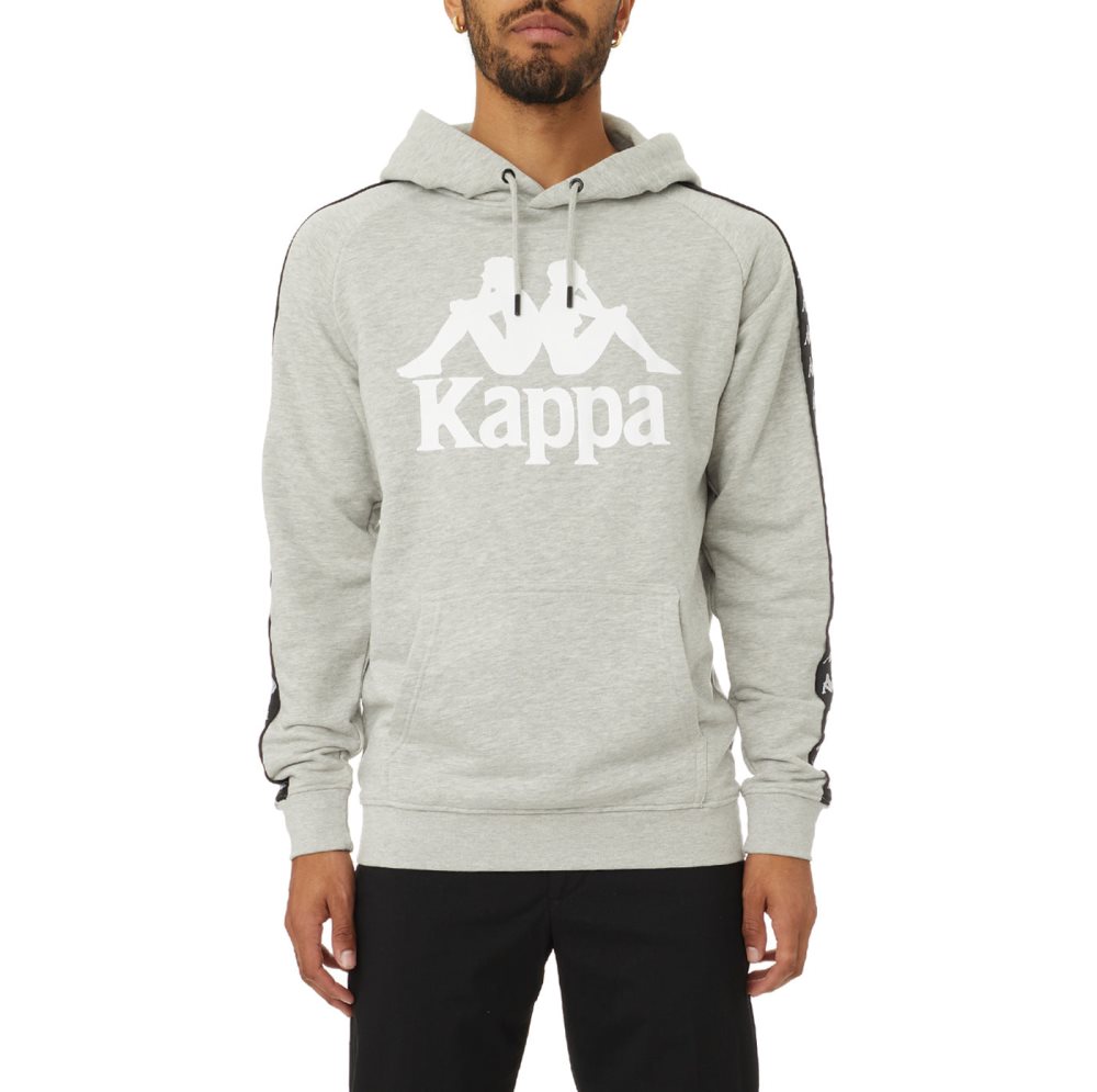 Kappa 222 Banda Hurtado 2 Hoodie Grey Black | OF2391487