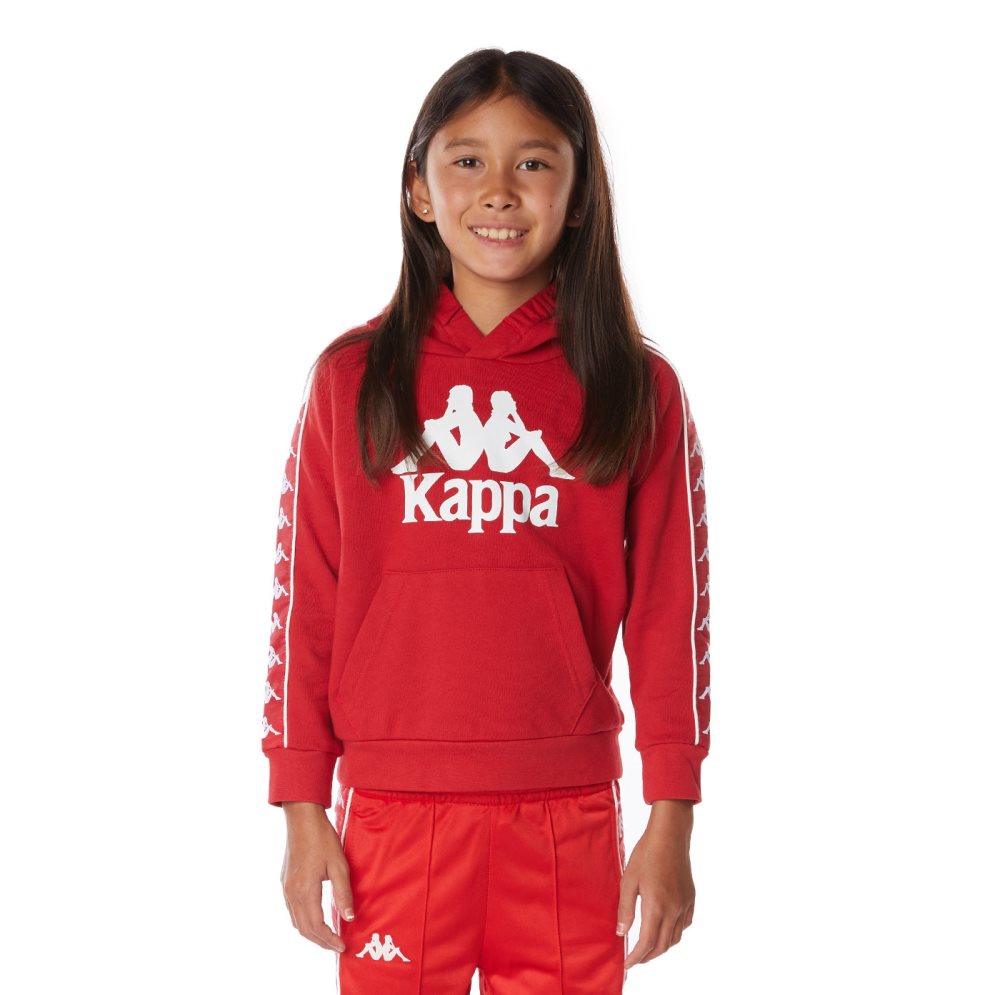 Kappa 222 Banda Hurtado 2 Hoodie Red | SN8510497
