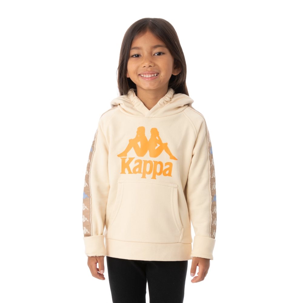 Kappa 222 Banda Hurtado 3 Hoodie Beige | LR7356410