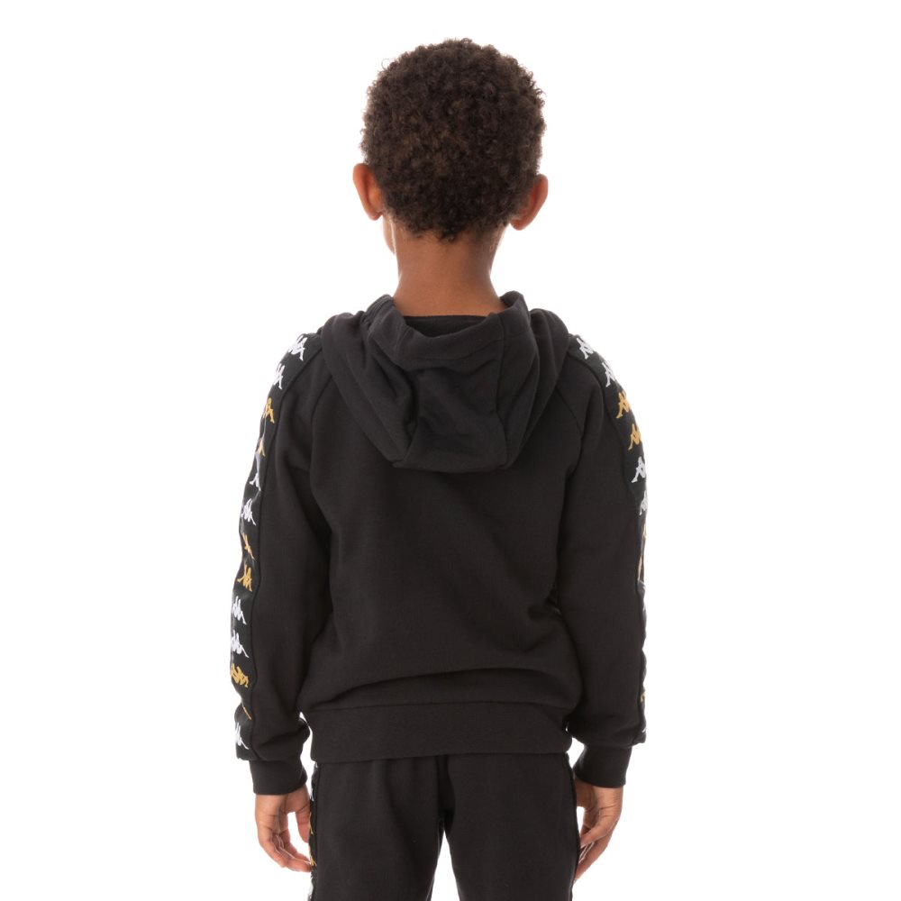 Kappa 222 Banda Hurtadon Hoodie Black | EP5681490