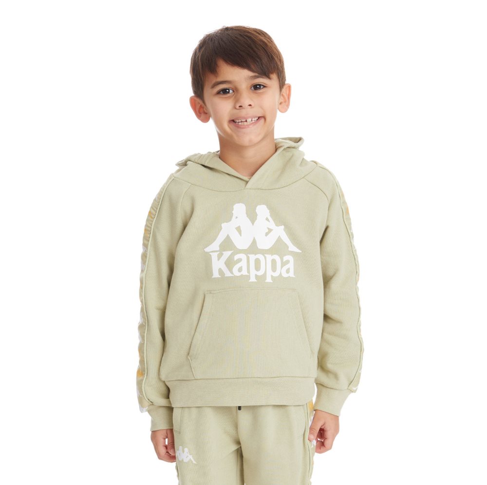 Kappa 222 Banda Hurtadon Hoodie Green Olive | MG8326907