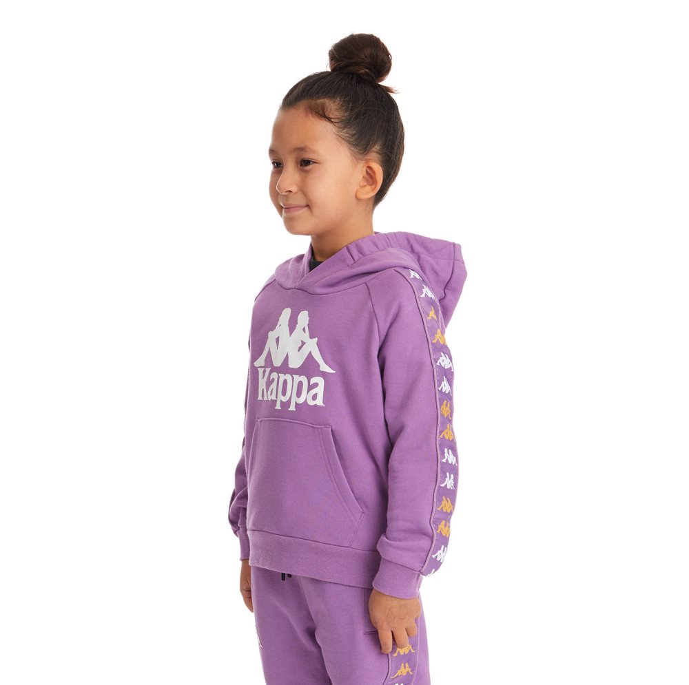 Kappa 222 Banda Hurtadon Hoodie Purple Lavender | NU0916872