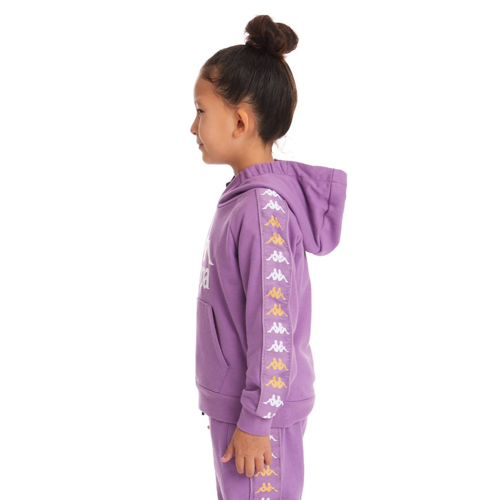 Kappa 222 Banda Hurtadon Hoodie Purple Lavender | NU0916872