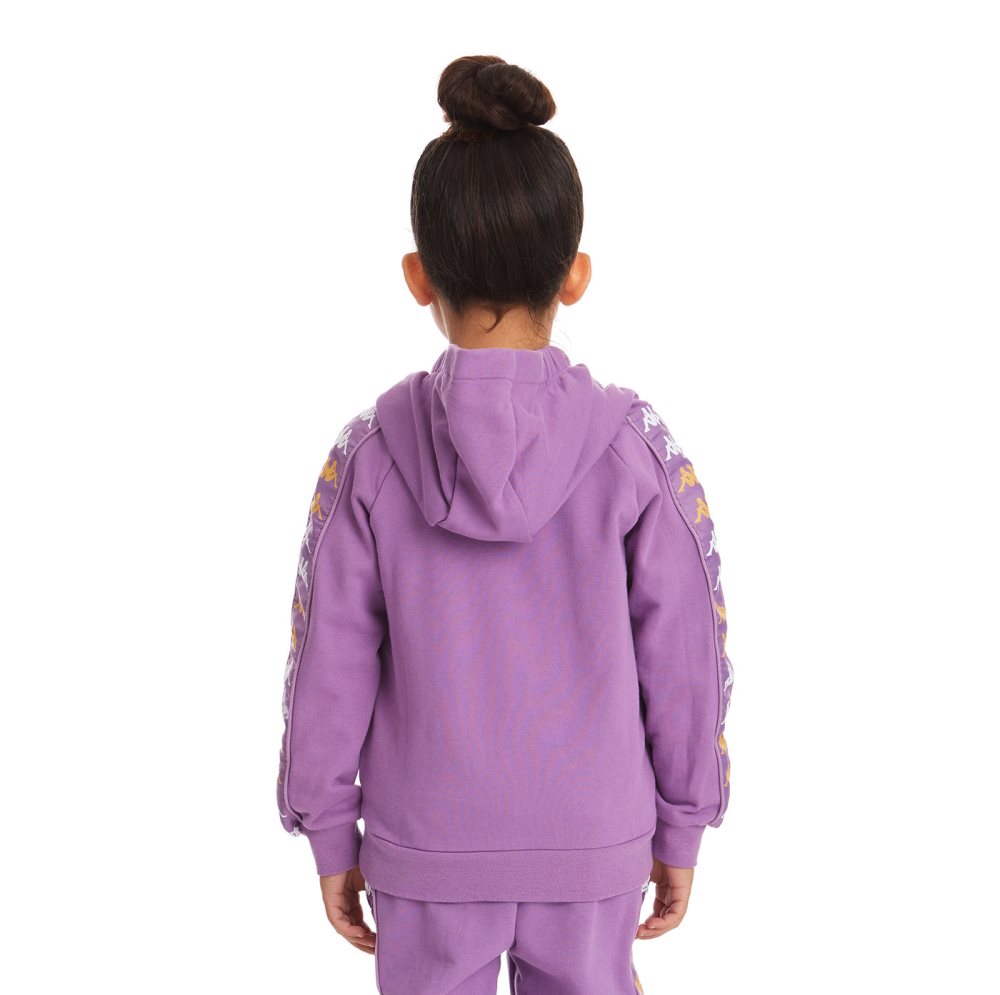 Kappa 222 Banda Hurtadon Hoodie Purple Lavender | NU0916872