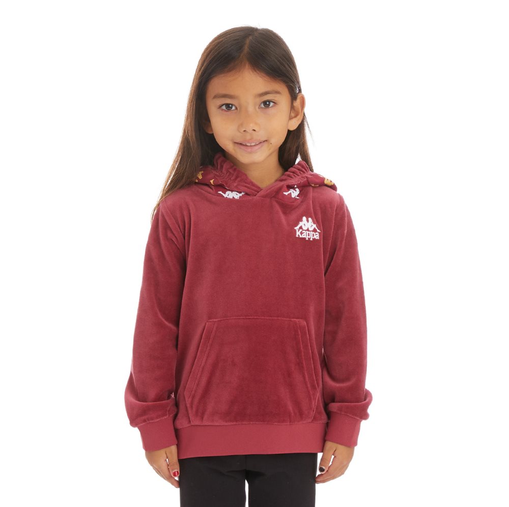 Kappa 222 Banda Loredo Hoodie Burgundy | XL9678142