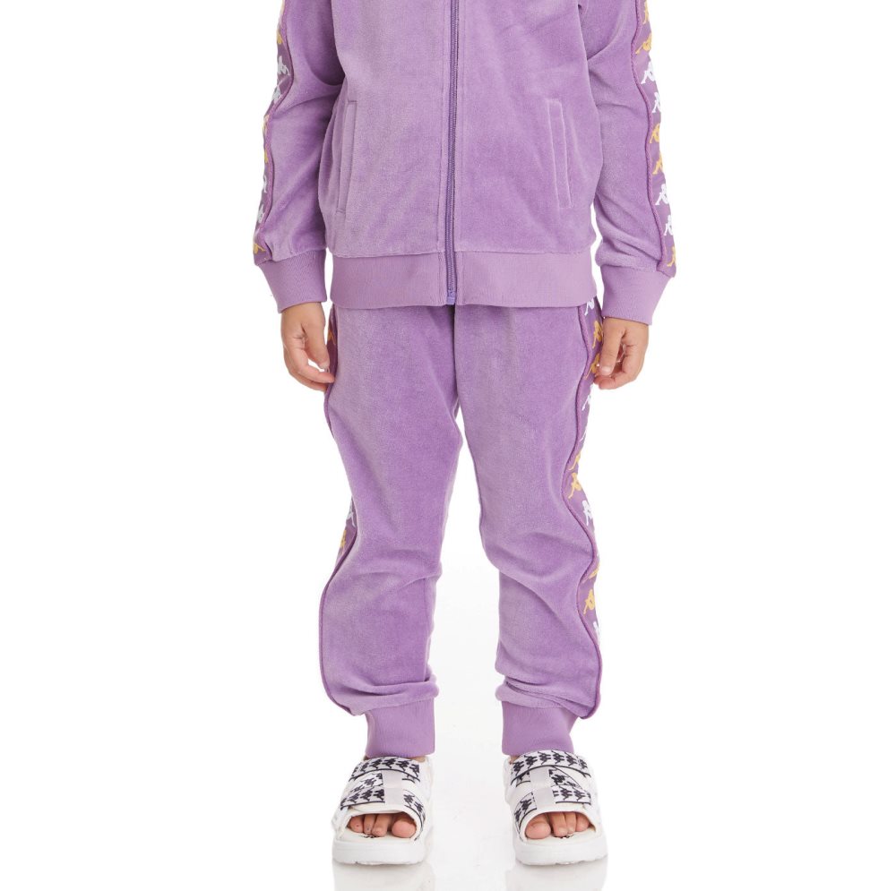 Kappa 222 Banda Lorence Track Pants Purple Lavender | OA0483756