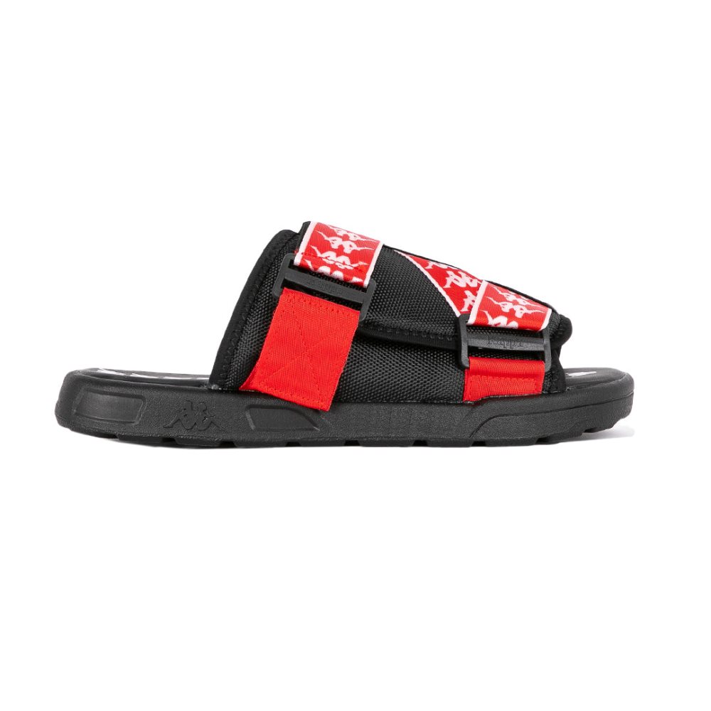 Kappa 222 Banda Mitel 1 Sandals Black Red White | JH0729645