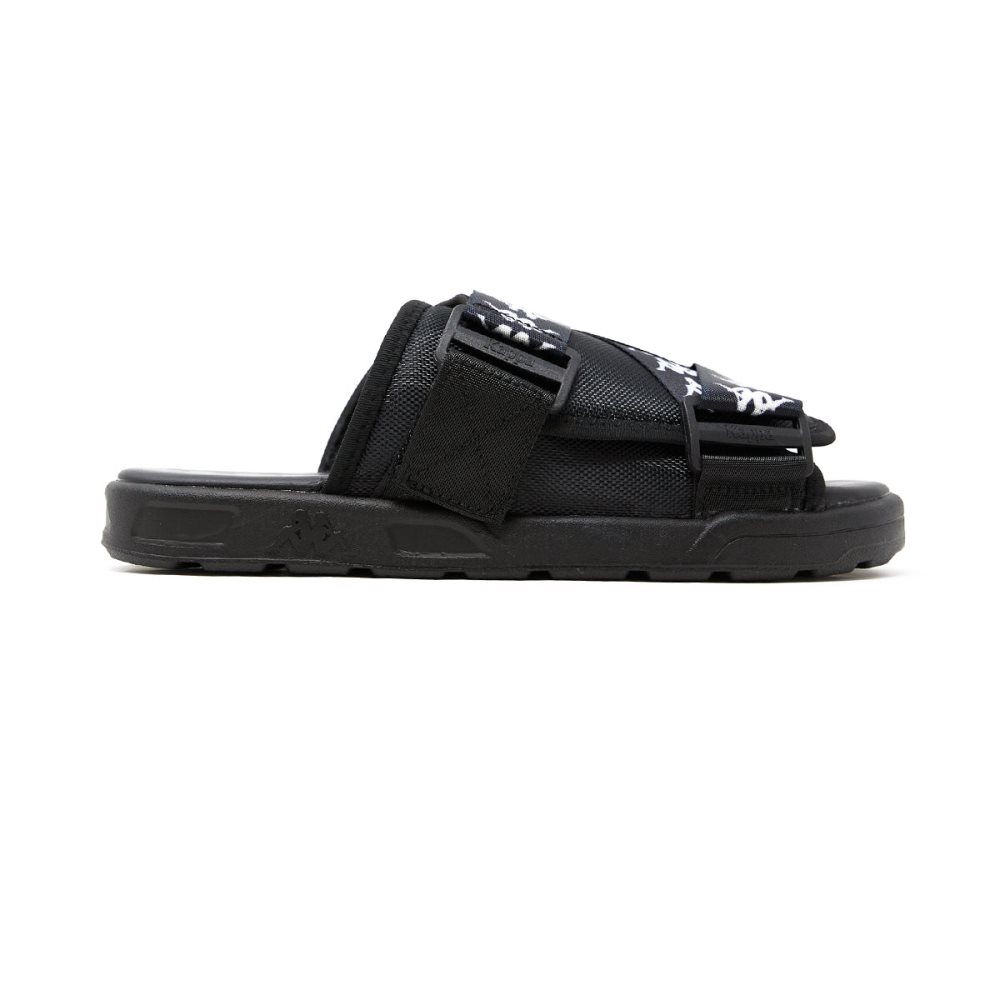 Kappa 222 Banda Mitel 1 Sandals Black White Black | LN1634259