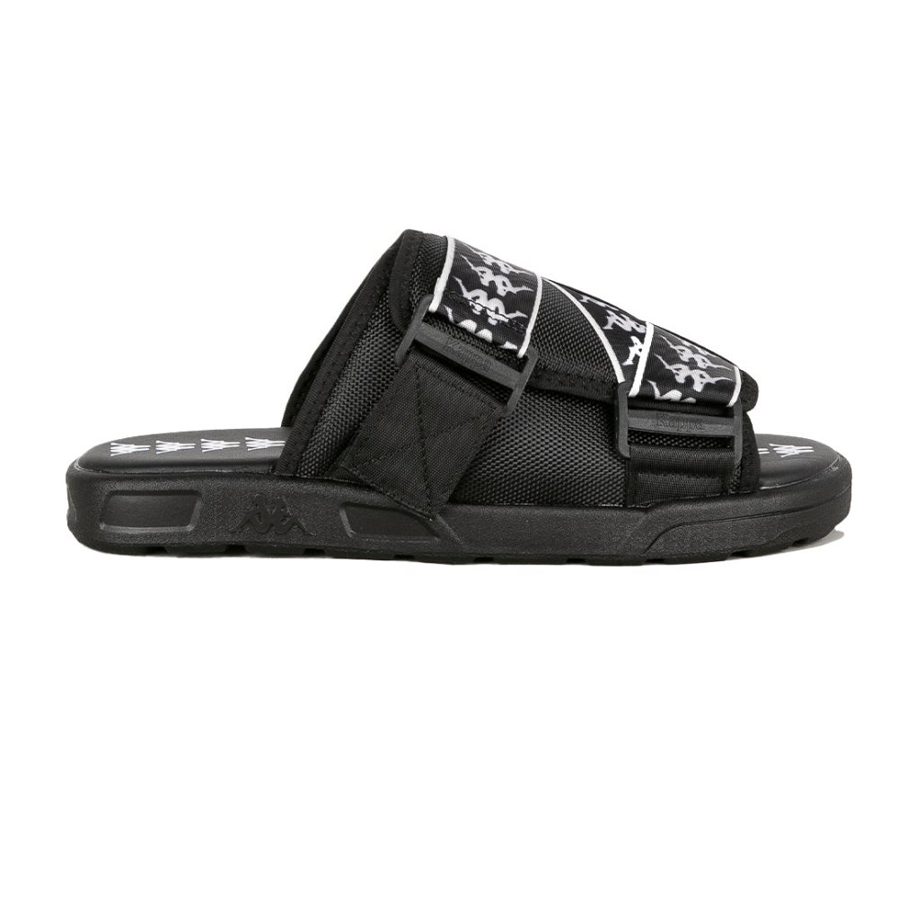 Kappa 222 Banda Mitel 1 Sandals Black White | VT1568492