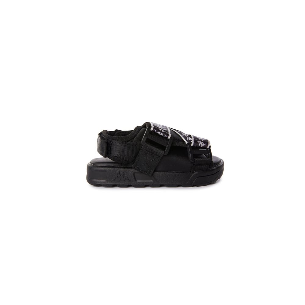 Kappa 222 Banda Mitel 2 Kids Sandals Black White | HE8325769