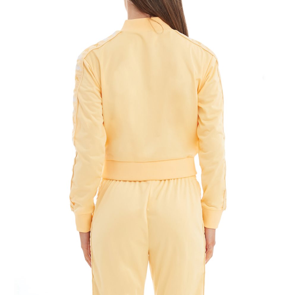 Kappa 222 Banda Ponce Track Jackets Light Yellow White | PW2130958