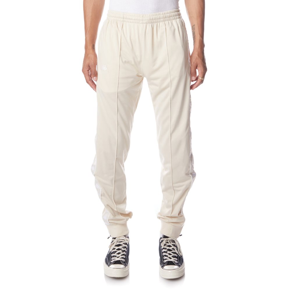 Kappa 222 Banda Rastoriazz Track Pants Beige White | VX3615904