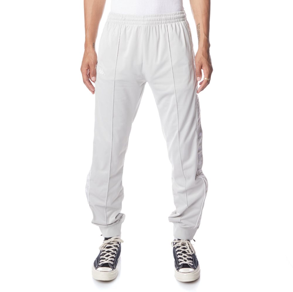Kappa 222 Banda Rastoriazz Track Pants Grey White | EZ3204561