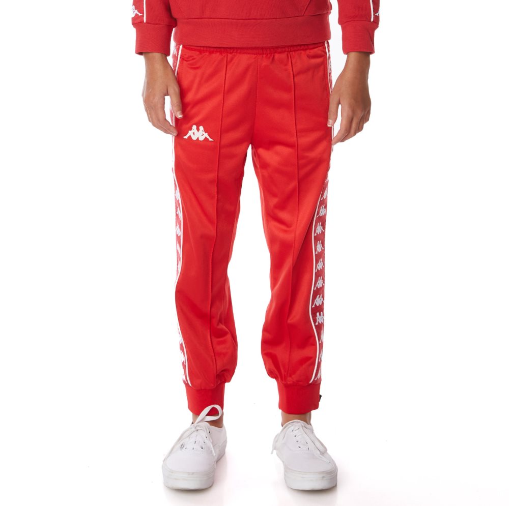 Kappa 222 Banda Rastoriazz Track Pants Red White | GD6509417