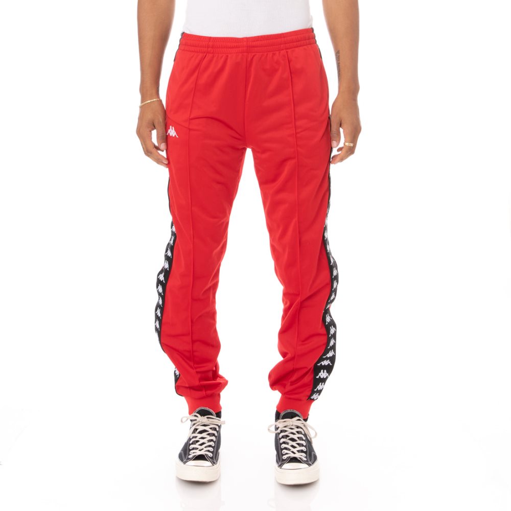 Kappa 222 Banda Rastoriazz Track Pants Red Black | GU2657390