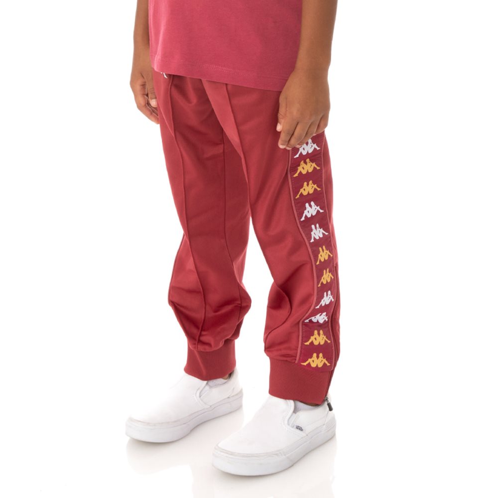 Kappa 222 Banda Rastoriazzin Track Pants Burgundy | AV5296031