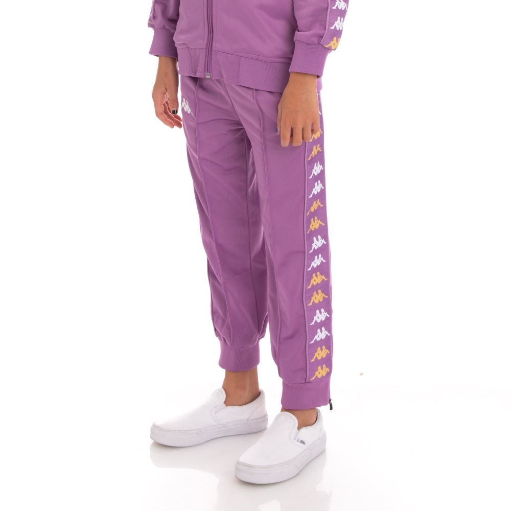 Kappa 222 Banda Rastoriazzin Track Pants Purple Lavender | FD6503918