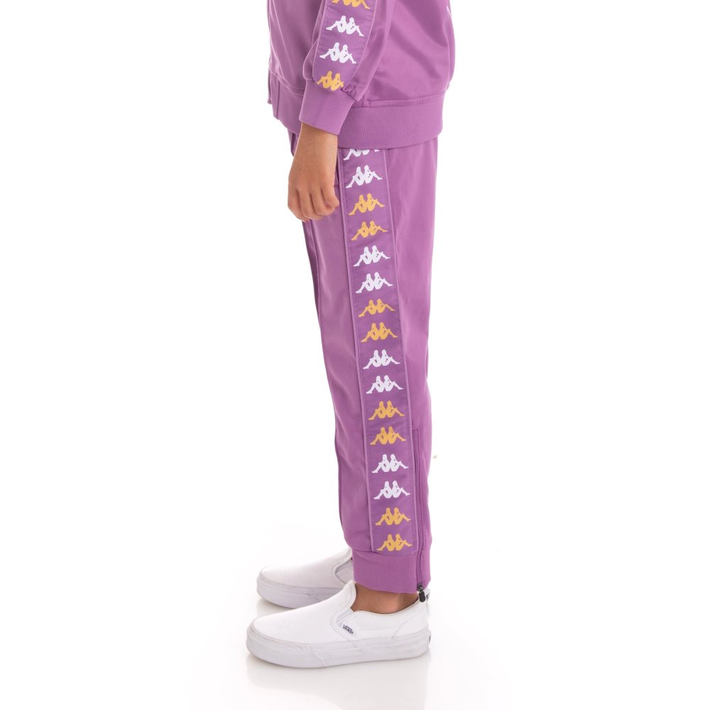Kappa 222 Banda Rastoriazzin Track Pants Purple Lavender | FD6503918