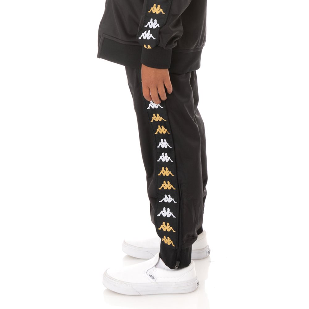 Kappa 222 Banda Rastoriazzin Track Pants Black | WH7039521