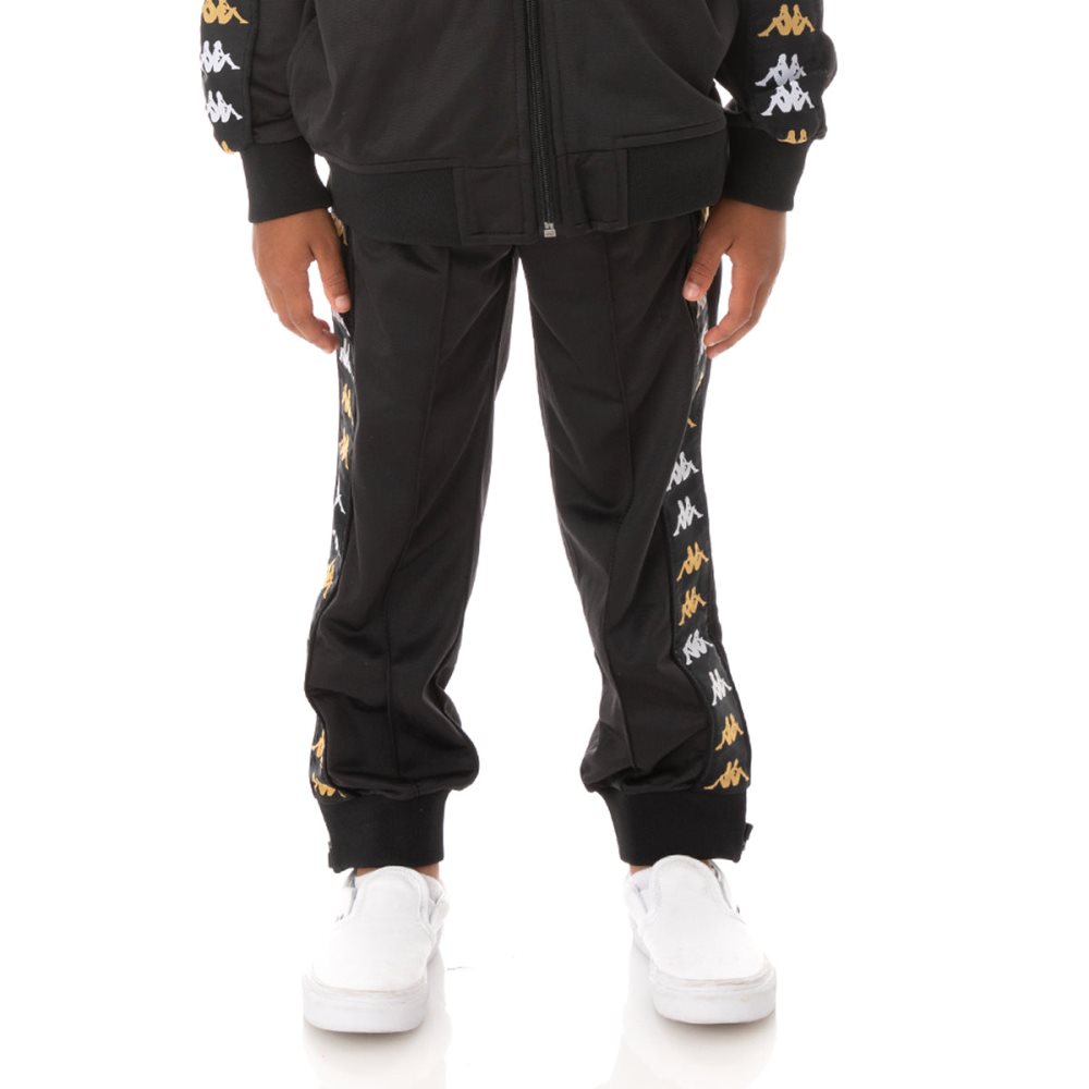 Kappa 222 Banda Rastoriazzin Track Pants Black | WH7039521