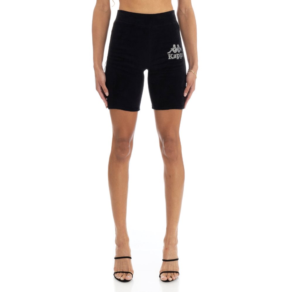 Kappa 222 Banda Saxeever Bike Shorts Black | XP4508627