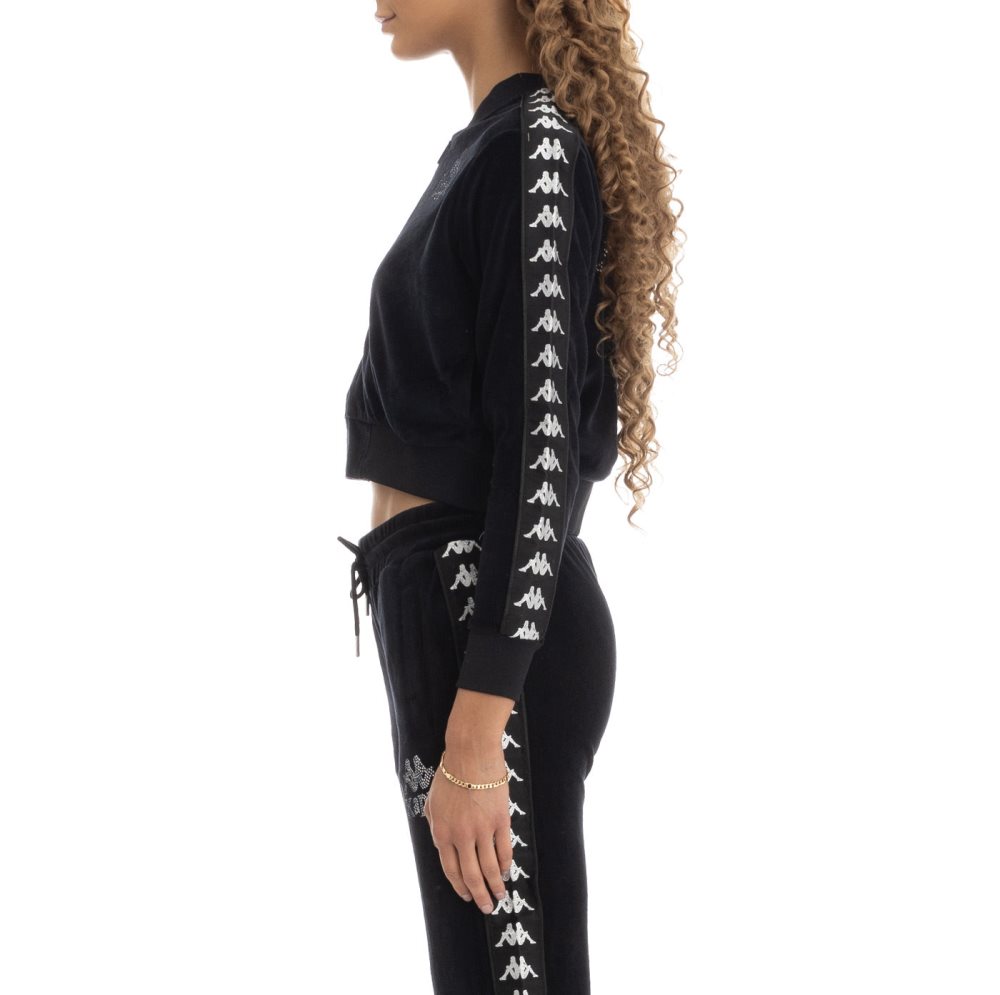 Kappa 222 Banda Servelle Track Jackets Black | RZ2975384