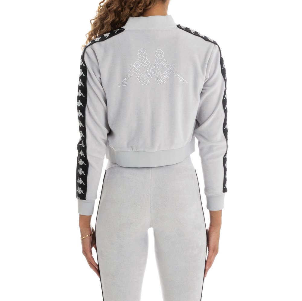 Kappa 222 Banda Servelle Track Jackets Grey | XR7203198