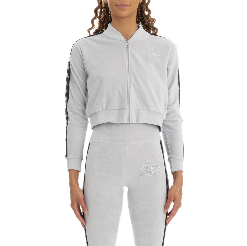 Kappa 222 Banda Servelle Track Jackets Grey | XR7203198