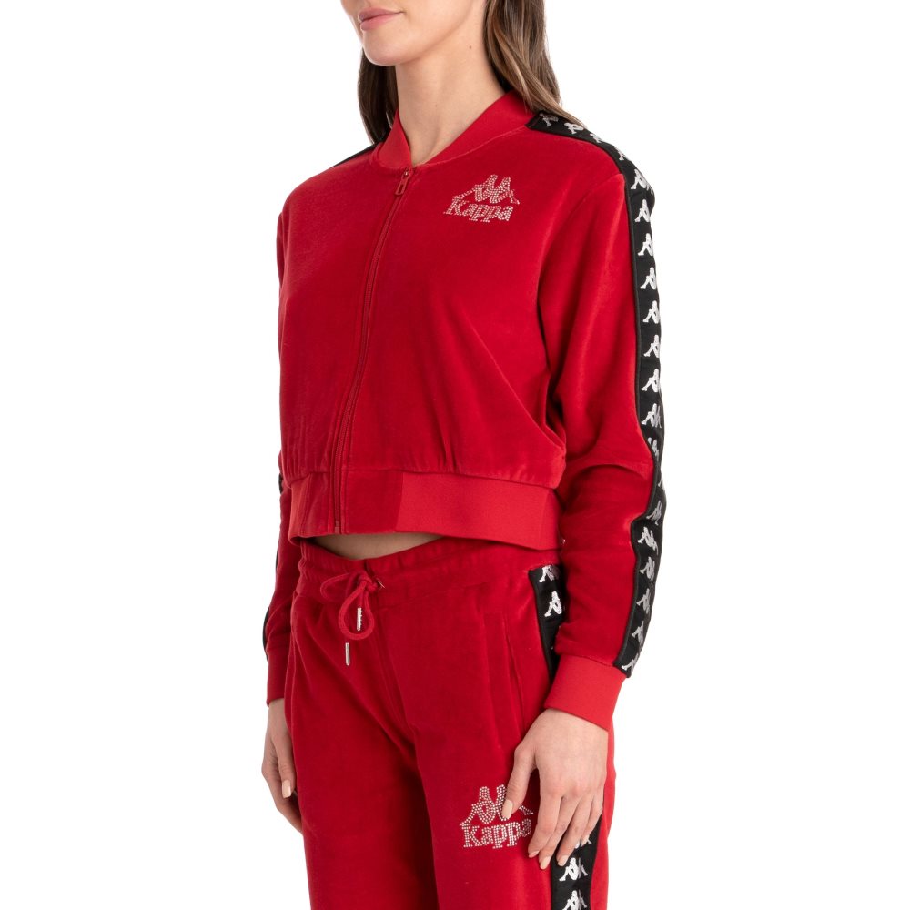 Kappa 222 Banda Servelle Track Jackets Red | TH2038761