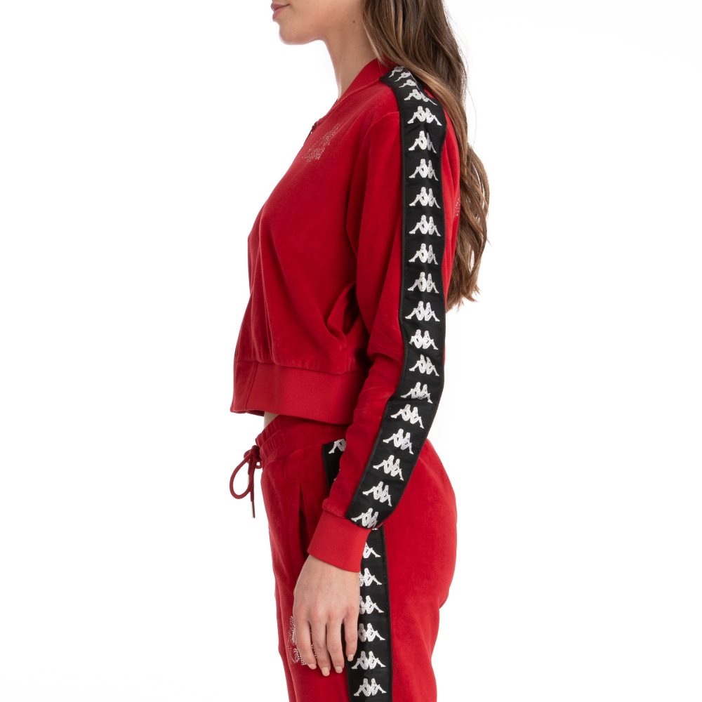 Kappa 222 Banda Servelle Track Jackets Red | TH2038761