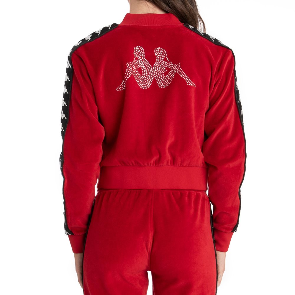 Kappa 222 Banda Servelle Track Jackets Red | TH2038761