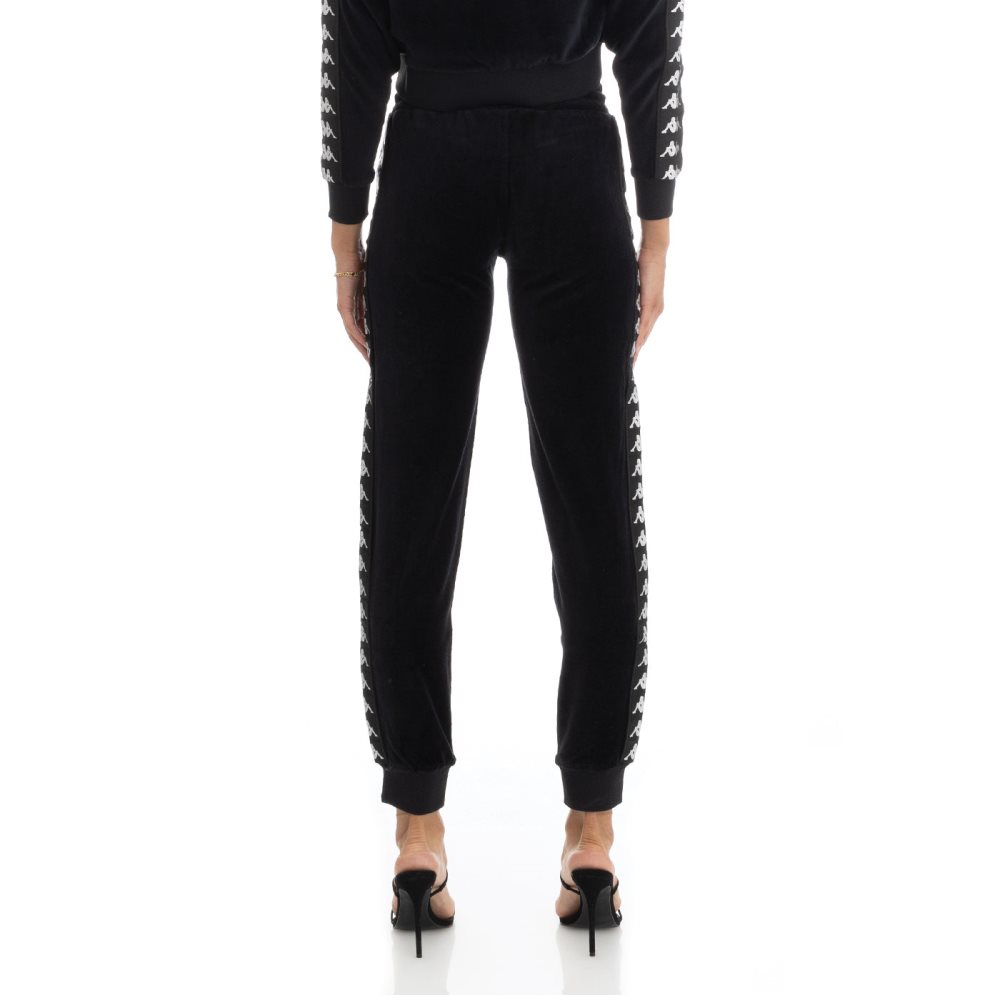 Kappa 222 Banda Shiner Track Pants Black | LI8130952