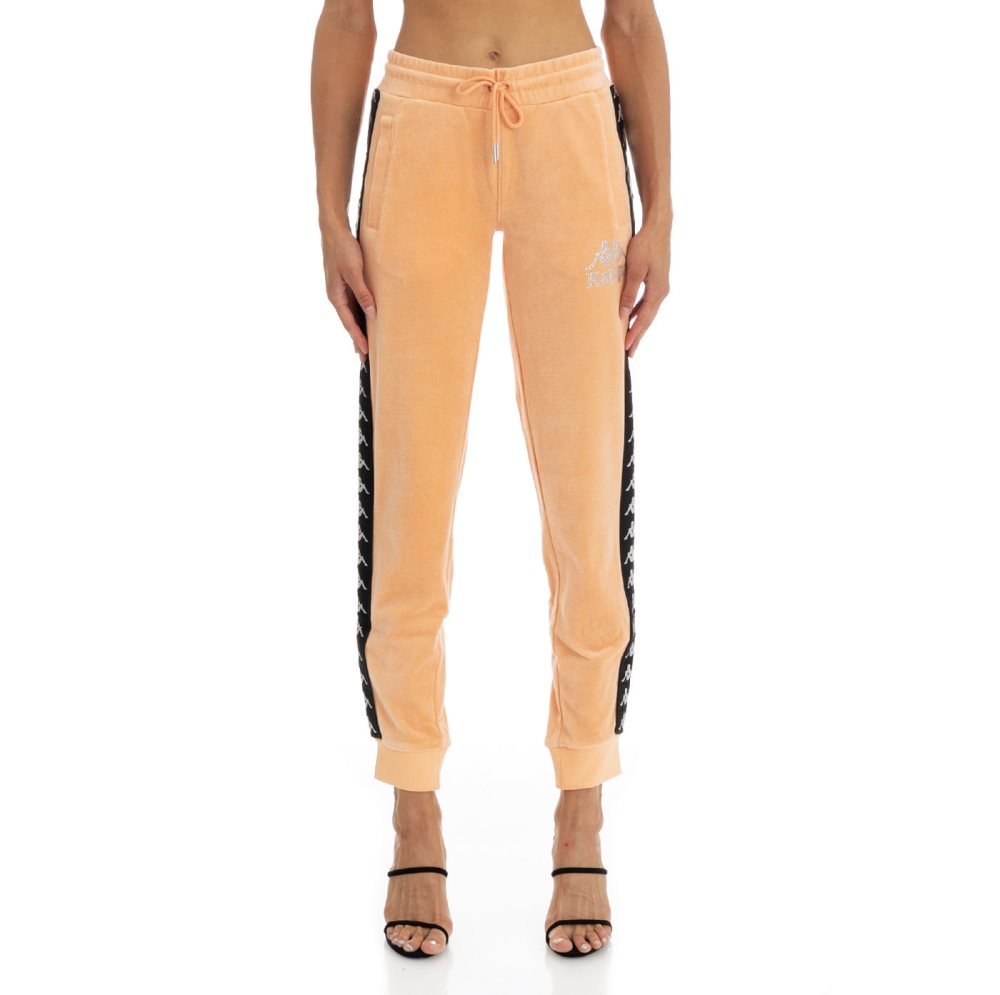 Kappa 222 Banda Shiner Track Pants Orange Coral | WH9564237