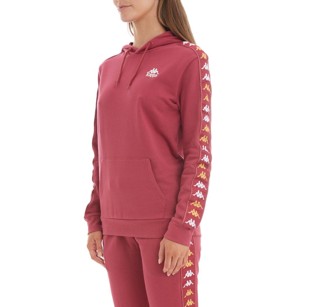 Kappa 222 Banda Thebundaberg Hoodie Burgundy | MG8497316