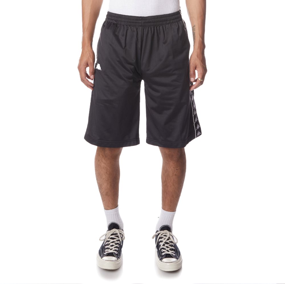 Kappa 222 Banda Treadwellz Shorts Black White | CI9820741