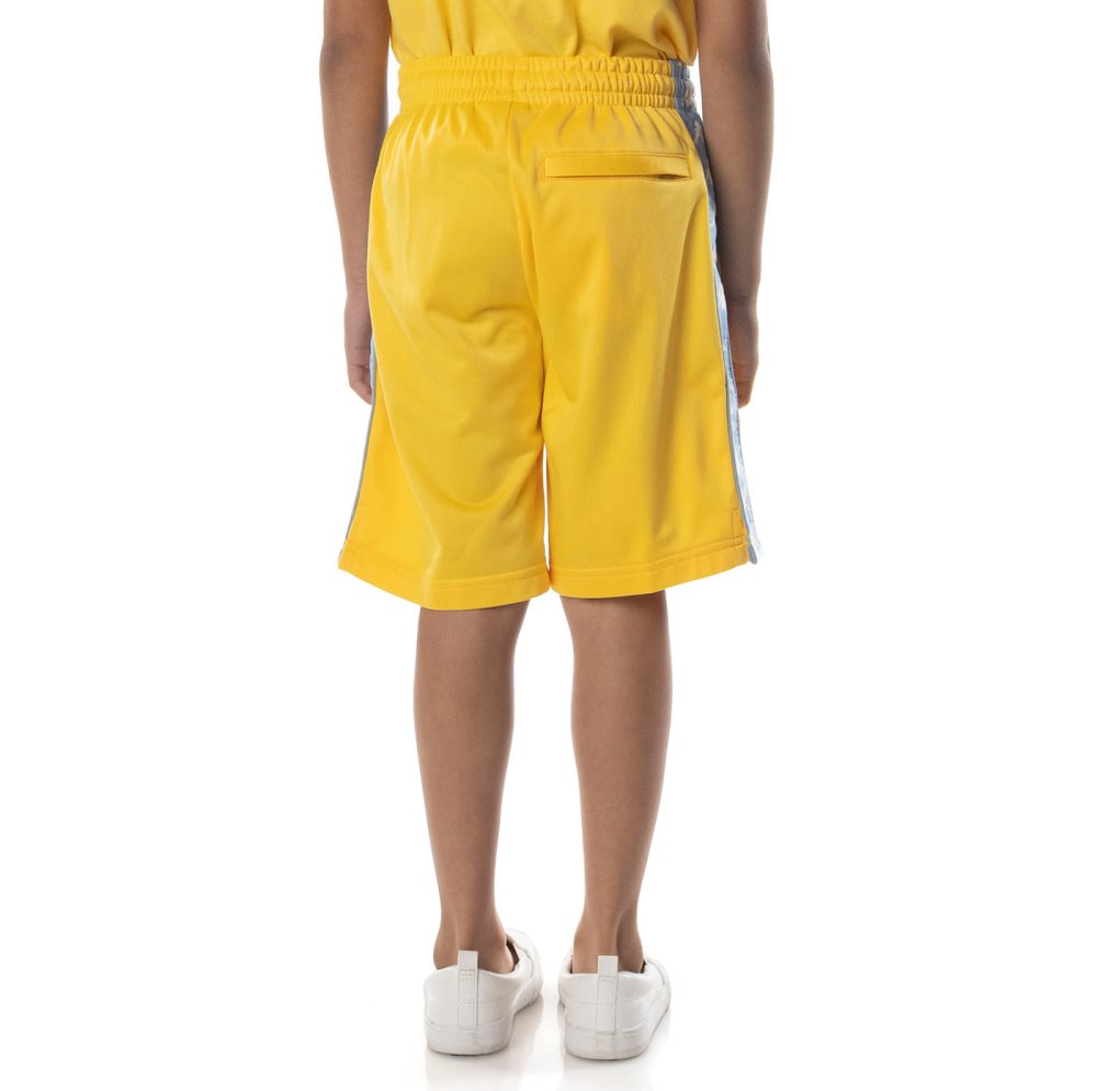 Kappa 222 Banda Treadwellz Shorts Yellow Light Blue | UF9851734