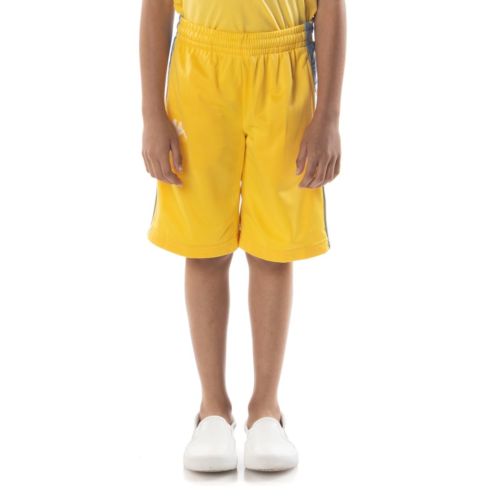 Kappa 222 Banda Treadwellz Shorts Yellow Light Blue | UF9851734