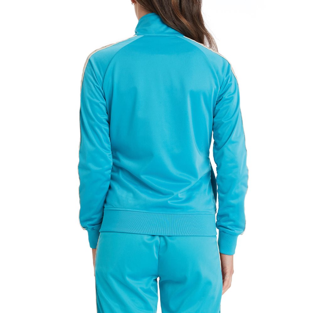 Kappa 222 Banda Wanniston 2 Track Jackets Light Turquoise | DJ3078645