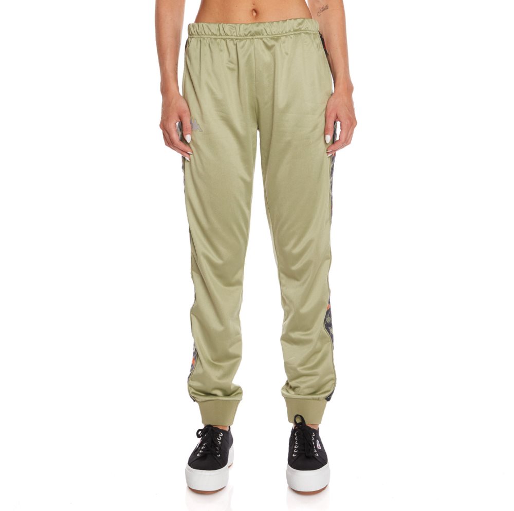 Kappa 222 Banda Wrastory Track Pants Green | AB7832491