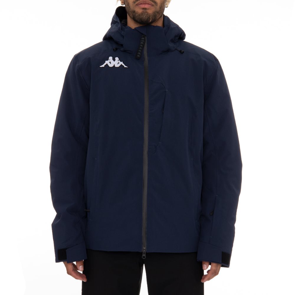 Kappa 6Cento 606 Ski Jackets Blue Black | DT5830792