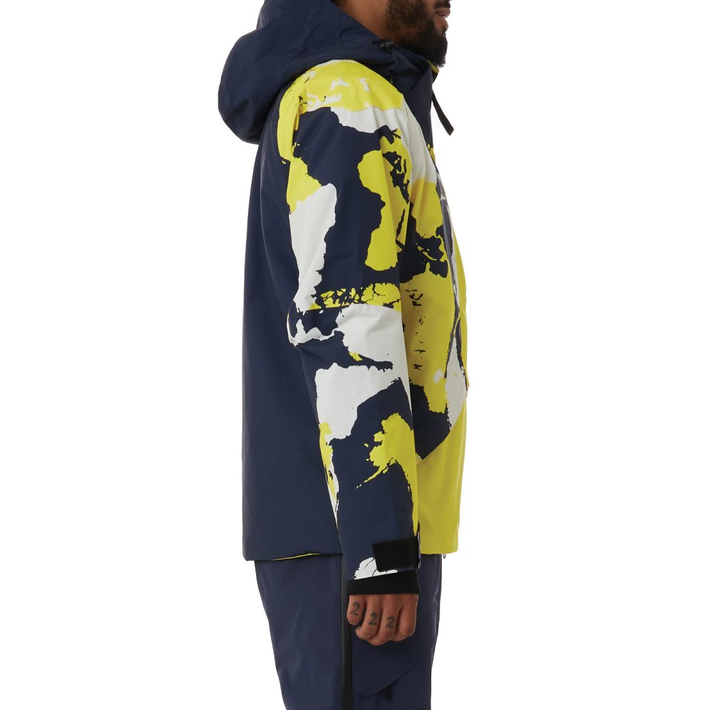 Kappa 6Cento 611p Ski Jackets Blue Yellow | EA8275364