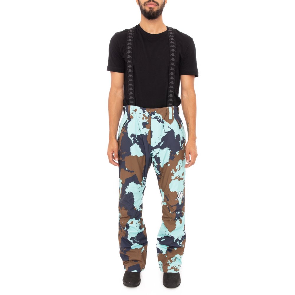 Kappa 6Cento 622 Ski Pants Blue Brown | YD2715869