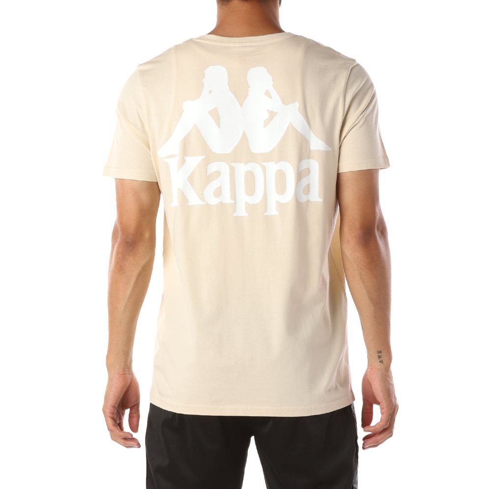 Kappa Authentic Ables T Shirts Beige White | BE7864391